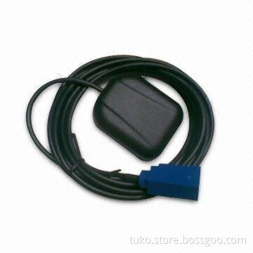 GPS antenna with Fakra/SMA/F-connectors, 3M RG174 coaxial cable